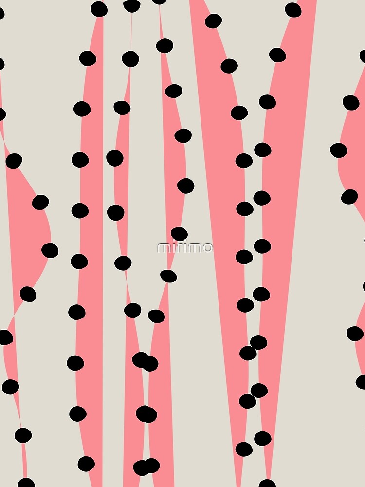 Pink and Dots by mirimo Unisex , , , Long Sleeve Tee