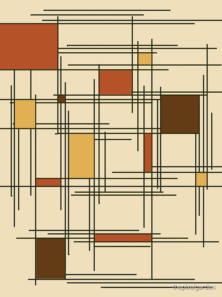 1940s Abstract Art Lines by thepixelgarden