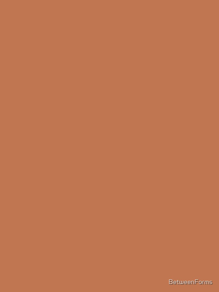 Terracotta Earthy Brown Design by BetweenForms Unisex , , , Long Sleeve Tee