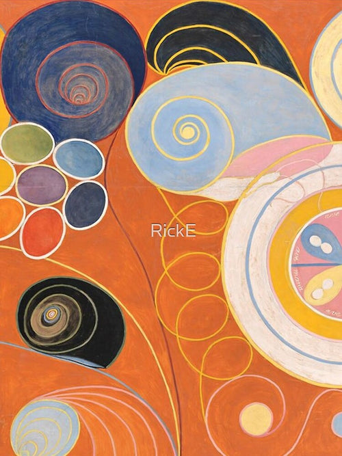 Abstract art by Hilma Af Klint - Vintage Art by RickE