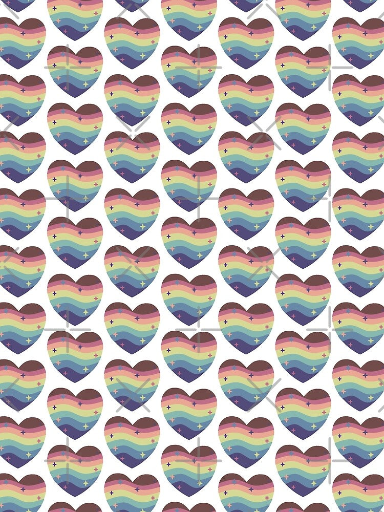 Basic Plural Pride Heart by MagicFolfMarket Unisex , , , Long Sleeve Tee