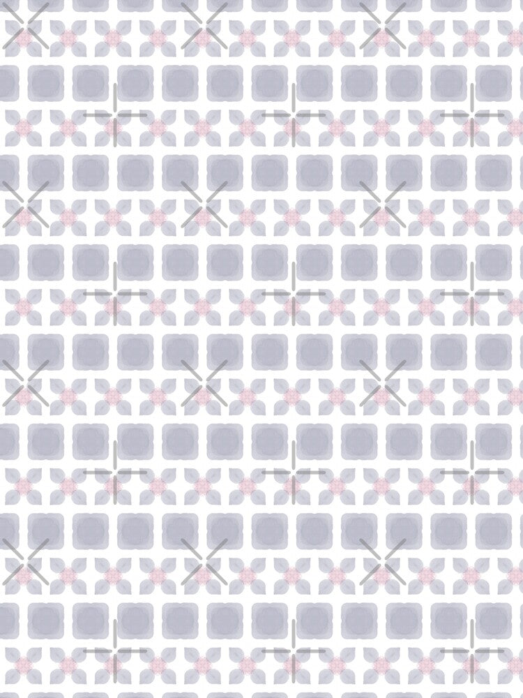 Neutral Boho Watercolor Pattern 6 Blue And Pink by QuestingPixel