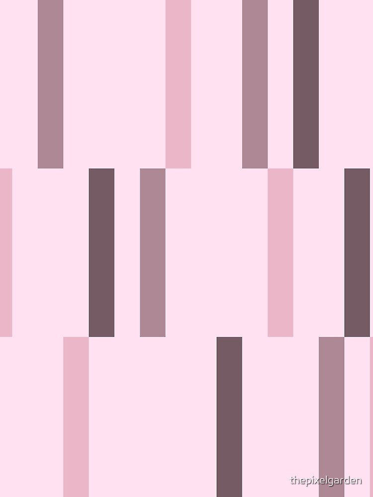 Retro Abstract Art Lines Light Pink by thepixelgarden