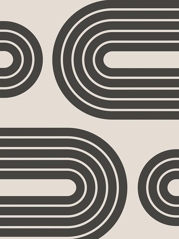 Bold Black Lines Pattern 153 by Szafranscy Art Studio