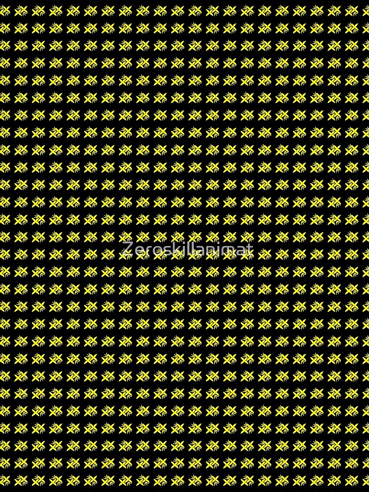 Traditional Japanese Flowery Pattern (black and gold) by Zeroskillanimat Unisex , , , Long Sleeve Tee