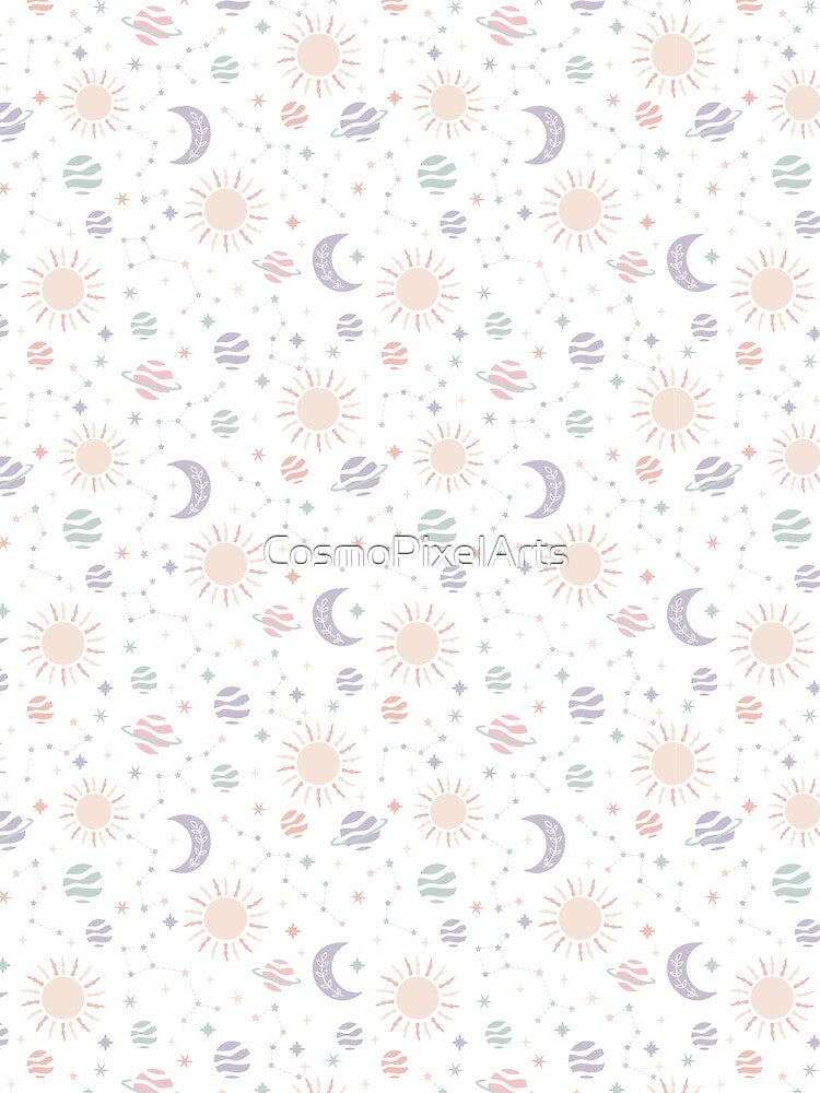Earthy Bohemian Sunset and Botanical Aesthetic Art by CosmoPixelArts