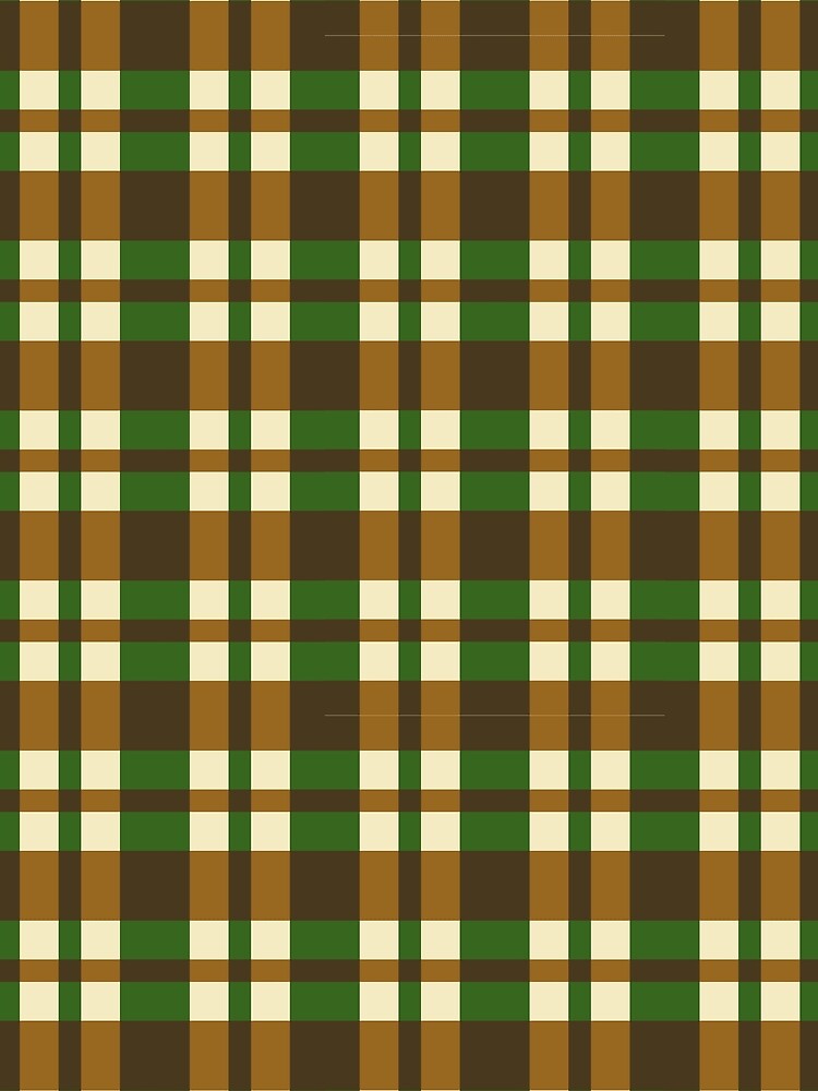 Earth tone plaid dreamless pattern by Bloomiastudio