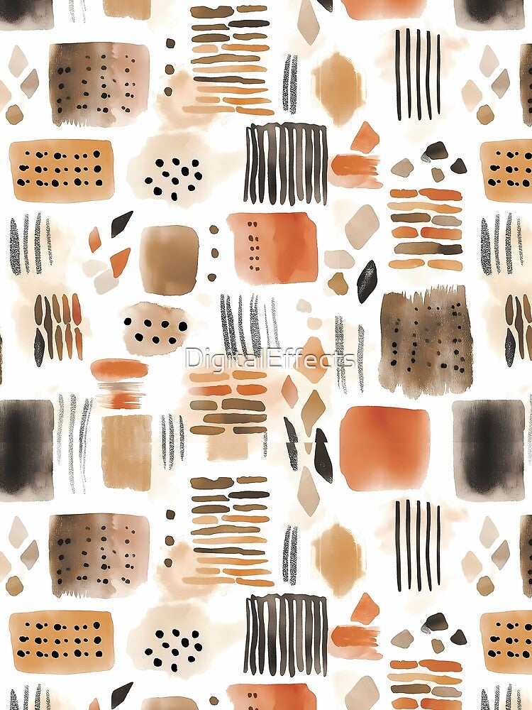 Abstract Watercolor Tribal Southwest Boho by DigitalEffects