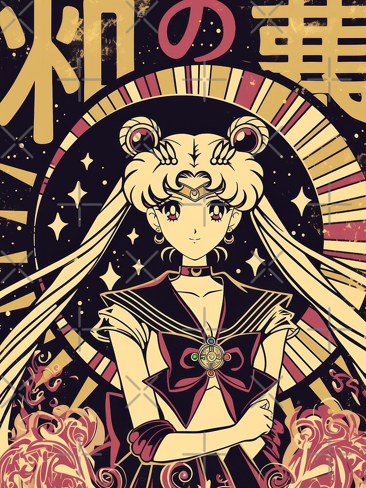 Sailor Moon Vintage Poster by AnimeArsenalPrints