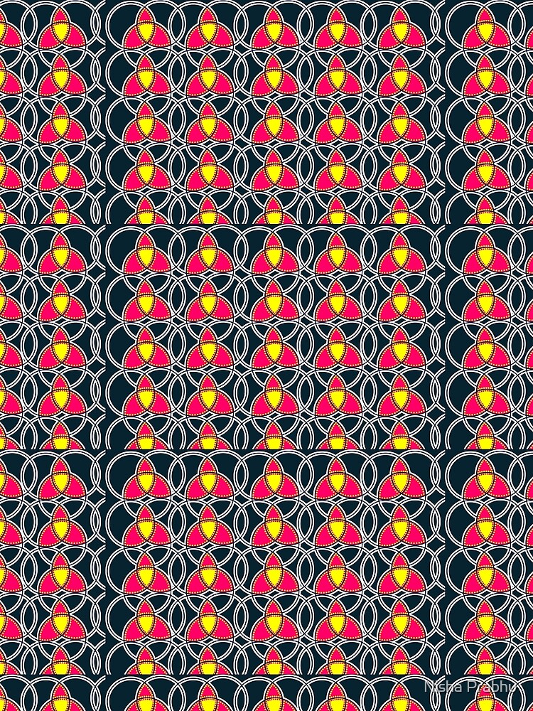 Modern Seamless Colorful Overlapping Circles Pattern by Nisha Prabhu