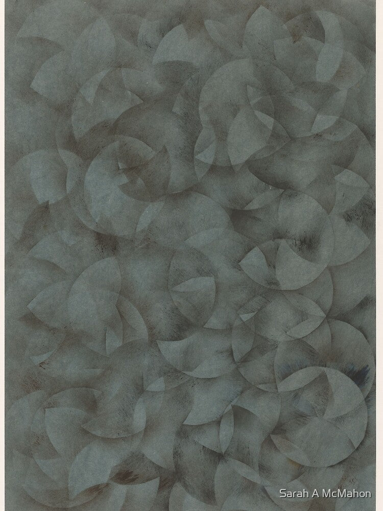 Overlapping Circle Stenciled Paper I by Sarah A McMahon