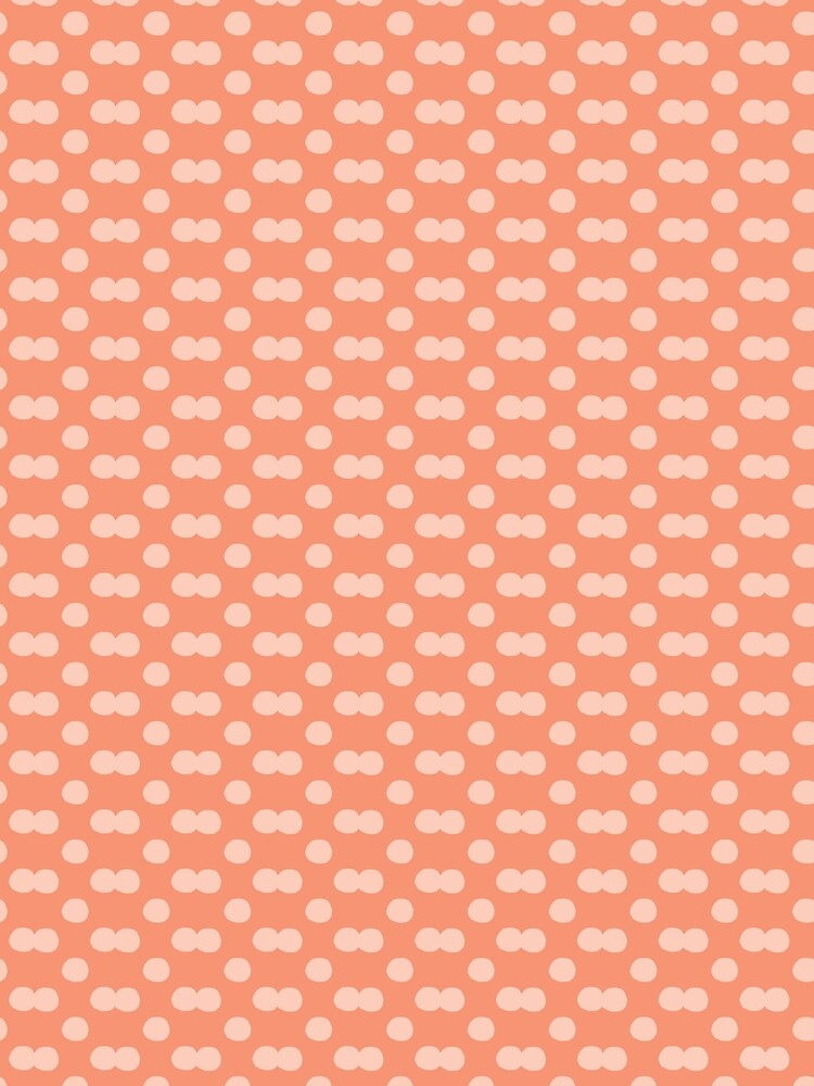 Peachy Pink Cheeky Dotty Spot Pattern by Stephanie J Lewis Unisex , , , Long Sleeve Tee