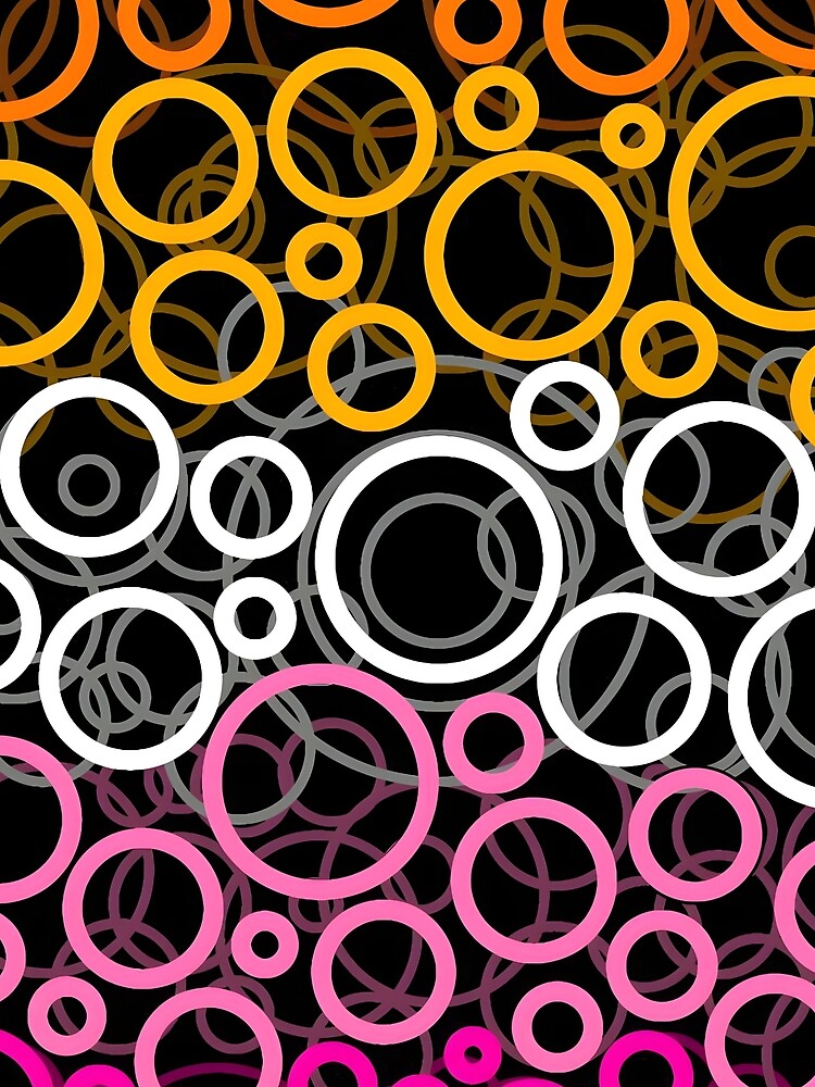 Abstract Overlapping Colorful Circles Pattern by MOBI-CASE