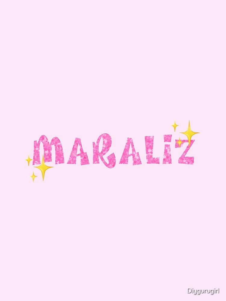 custom bratz font glitter name, maraliz by Diygurugirl Unisex , , , Long Sleeve Tee