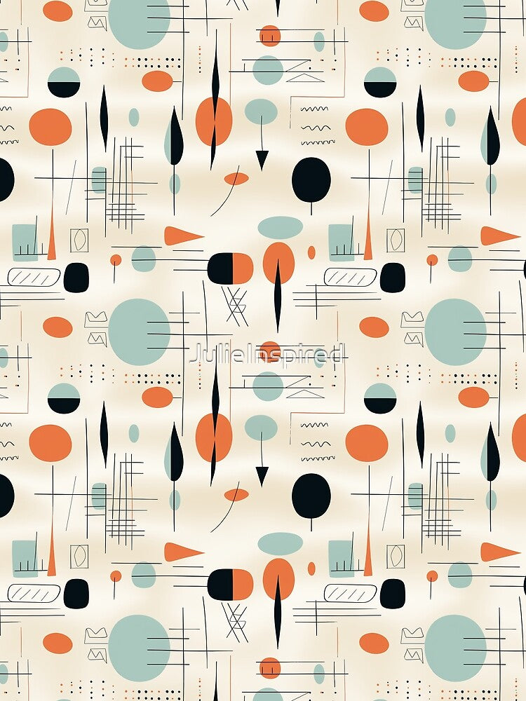 Mid Century Modern Abstract by JulieInspired