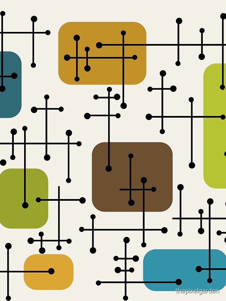 1950s Eames Era Art Crosshairs by thepixelgarden