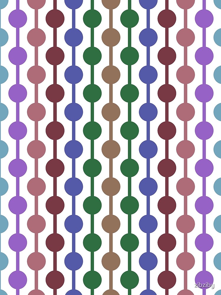Modern Mid Century Lines and Circles by zibziby