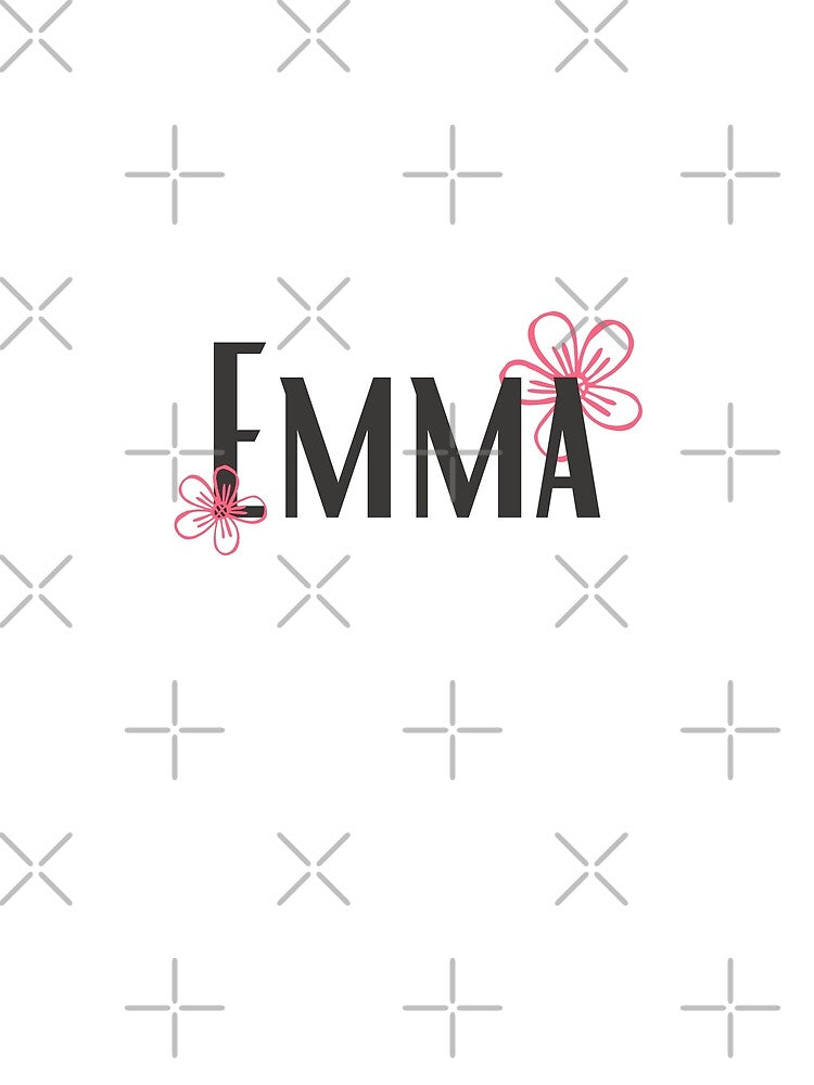 EMMA Name with flowers by Rocky Designs Unisex , , , Long Sleeve Tee