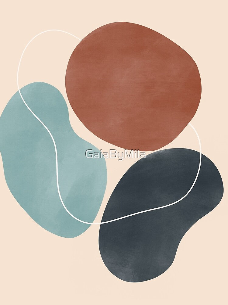 Mid Century Modern Blobs by GaiaByMila