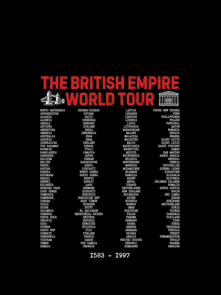 British Empire World Tour by WartimeTShirts Unisex , , , Long Sleeve Tee