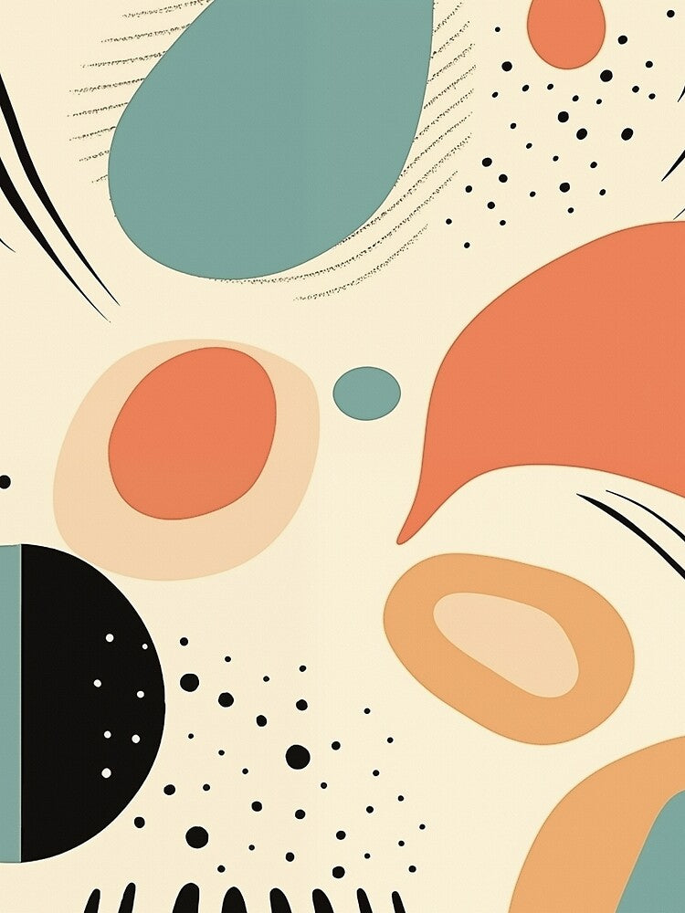 Abstract Organic Shapes by Szafranscy Art Studio