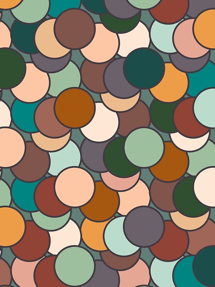 Earth Tone Overlapping Circles by KeeganCreations