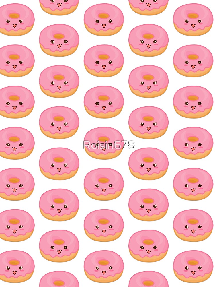 Pink smiley donut by Roisin678 Unisex , , , Long Sleeve Tee