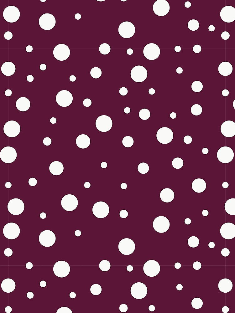 Maroon Polka Dots by aashna42 Unisex , , , Long Sleeve Tee