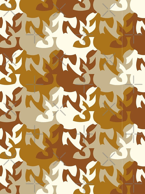 a geometric pattern of brown, white and beige color by Salahuddin190