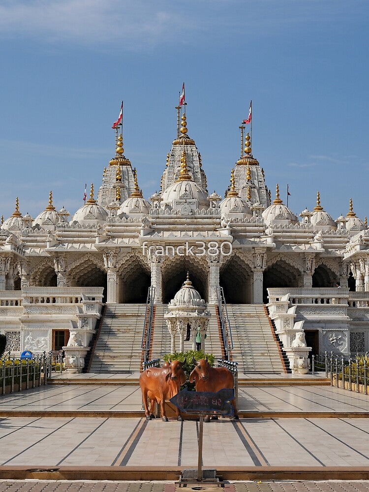 An architectural masterpiece in Bhuj: Swaminarayan Temple by franck380 Unisex , , , Long Sleeve Tee