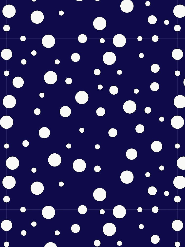 Blue Polka Dots by aashna42 Unisex , , , Long Sleeve Tee