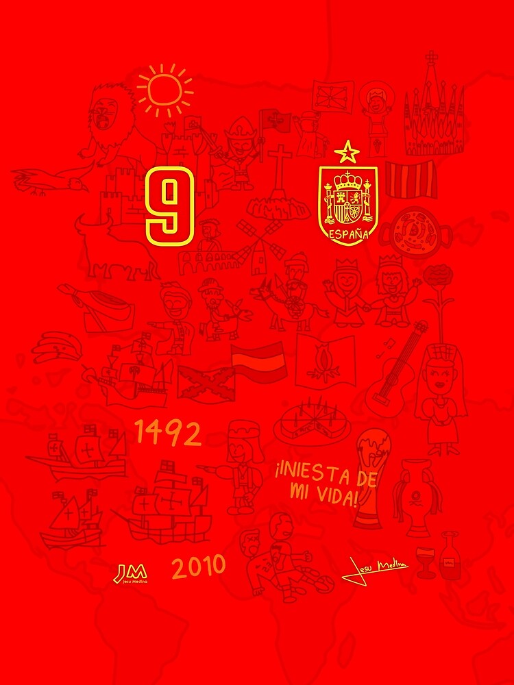 The Spain Jersey - Designed by Jesu Medina by jesumedina Unisex , , , Long Sleeve Tee