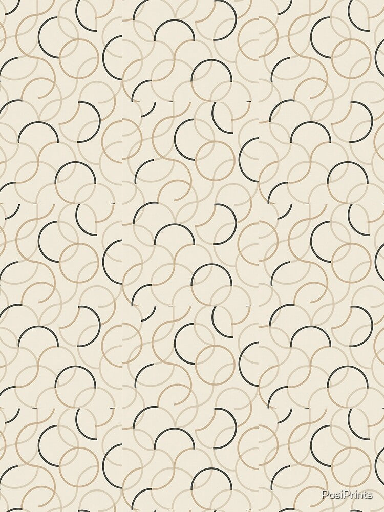 Abstract Circle Dance in Earth Tones by PosiPrints
