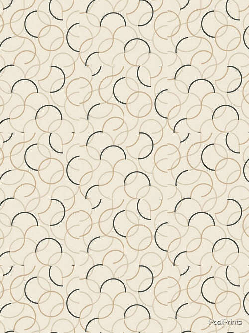 Abstract Circle Dance in Earth Tones by PosiPrints