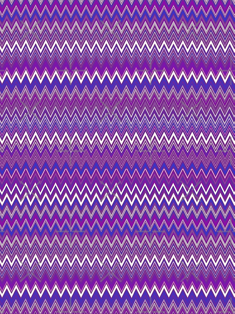 Purple Missoni textile vector seamless repeat pattern by Retro Street Studios