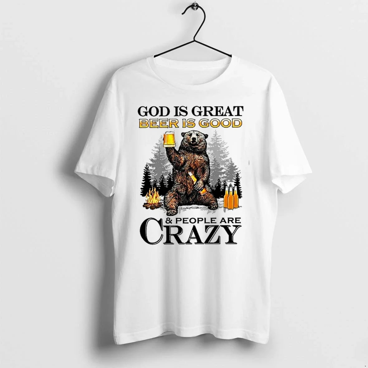 God Is Great Michelob Ultra Is Good And People Are Crazy 0 Tshirts Sweater Unisex , , , Long Sleeve Tee