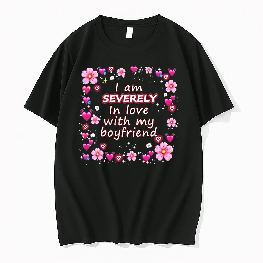 I Am Severely In Love With My Boyfriend 0 Tshirts Sweater Unisex , , , Long Sleeve Tee