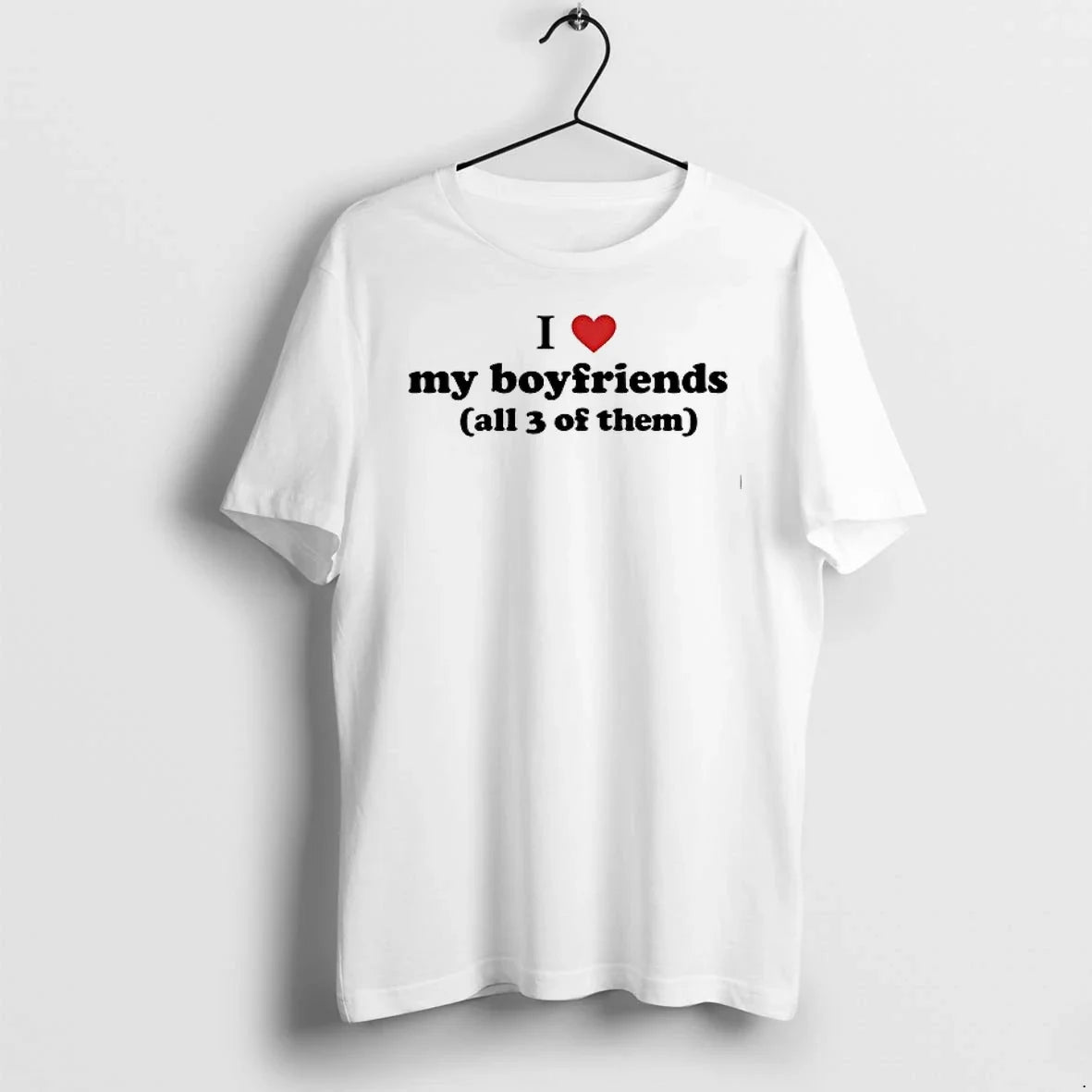 I Heart My Boyfriends All 3 Of Them 0 Tshirts Sweater Unisex , , , Long Sleeve Tee