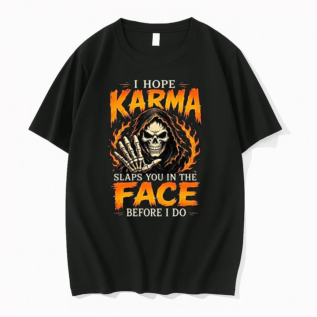 I Hope Karma Slaps You In The Face Before I Do 0 Tshirts Sweater Unisex , , , Long Sleeve Tee