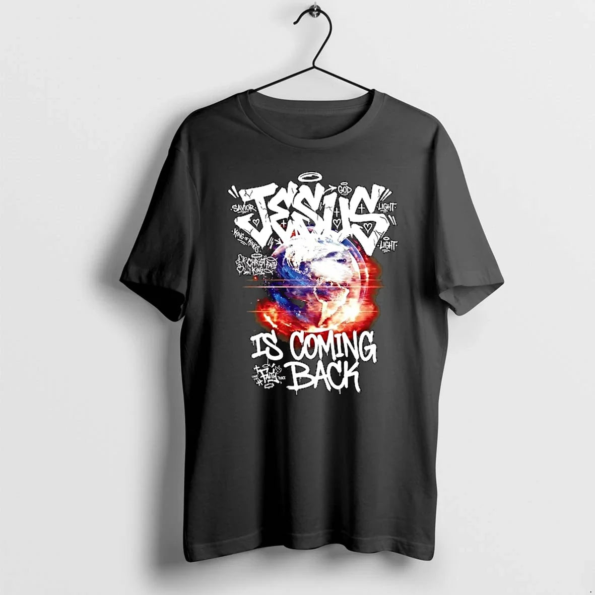 Jesus God Savior Light Is Coming Back King Of Kings 0 Tshirts Sweater Unisex , , , Long Sleeve Tee