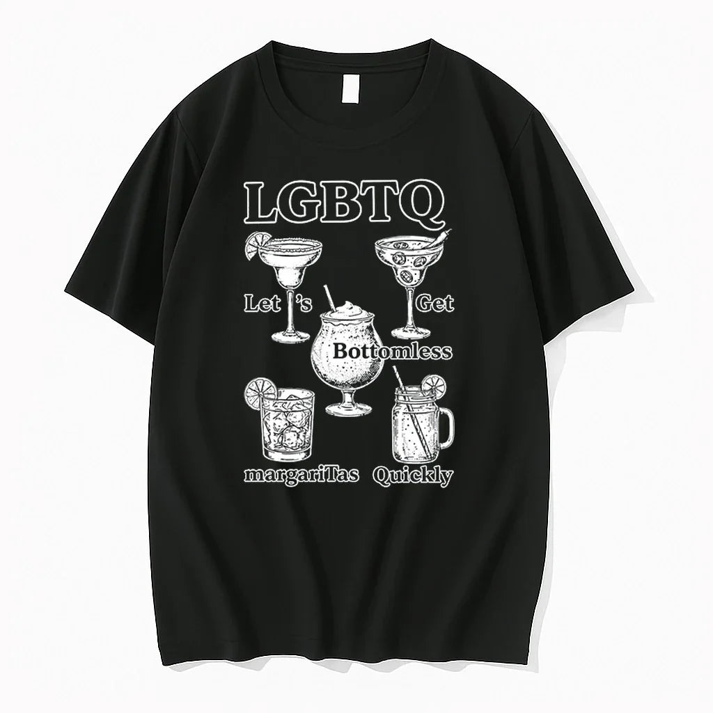 Lgbtq Lets Get Bottomless Margaritas Quickly 0 Tshirts Sweater Unisex , , , Long Sleeve Tee