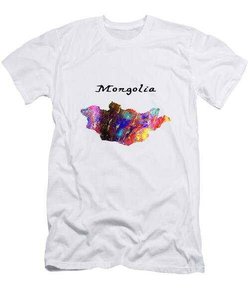 Mongolia Quote Art Design Inspirational Motivatio T-Shirt