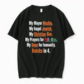 My Mayor Muslim My Bagel Jewish My Hope For Humanity Knicks In 4 0 Tshirts Unisex , , , Long Sleeve Tee