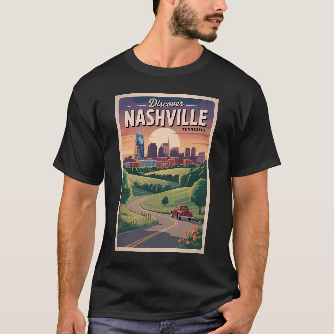 Nashville Tennessee Southern Road Travel Art