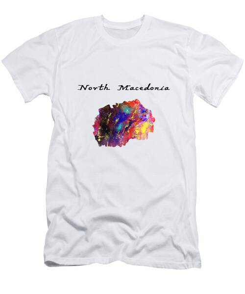 North Macedonia Quote Art Design Inspirational Mo T-Shirt