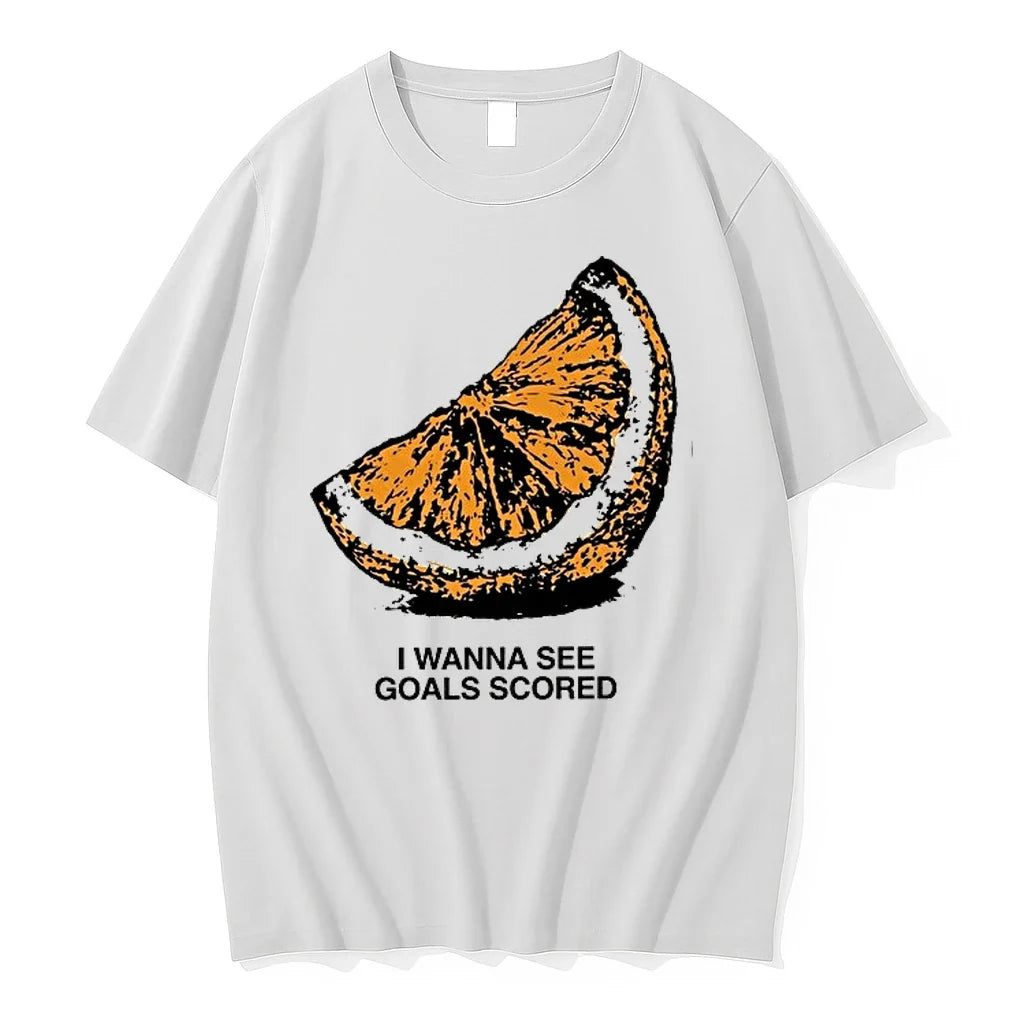Orange I Wanna See Goals Scored 0 Tshirts Sweater Unisex , , , Long Sleeve Tee