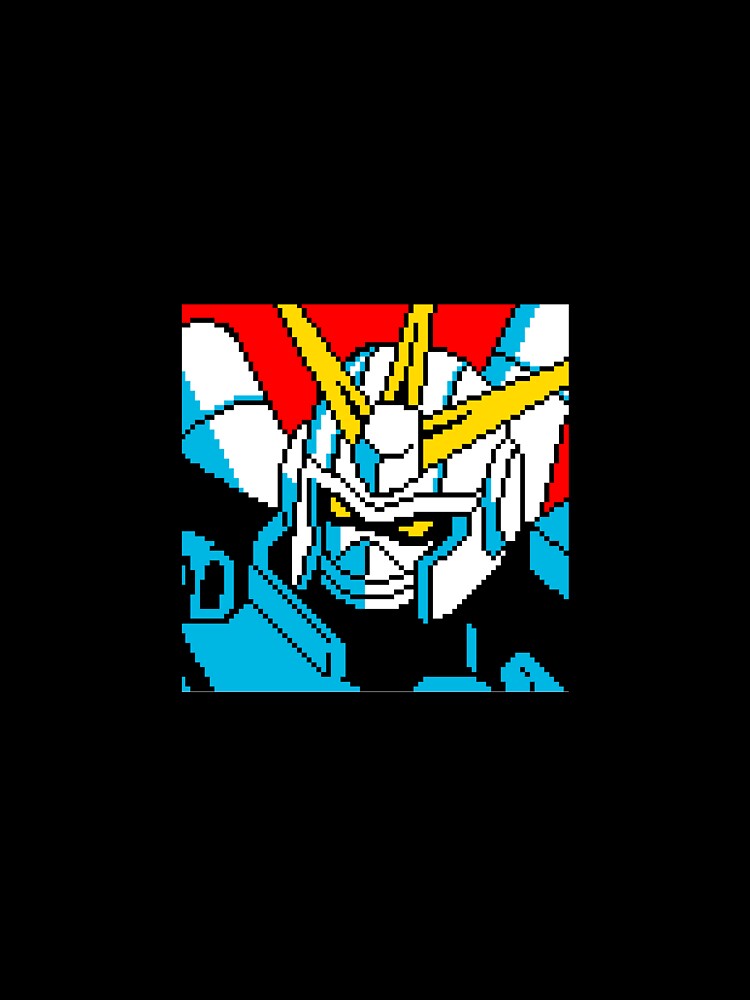 Gundam Pixel Art by Nikki Studley Unisex , , , Long Sleeve Tee