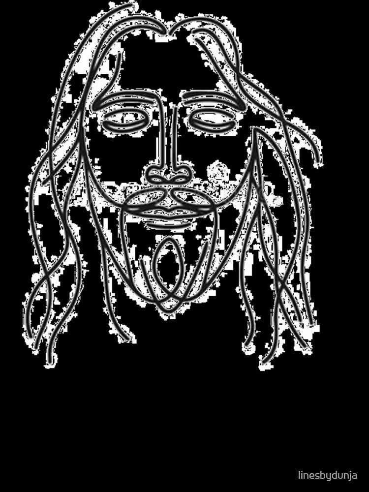 Sacred Line Art Portrait by linesbydunja