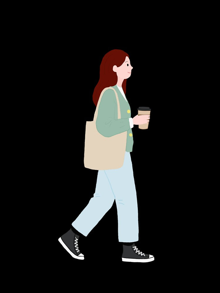 Casual City Life Illustration by GingerLand Unisex , , , Long Sleeve Tee