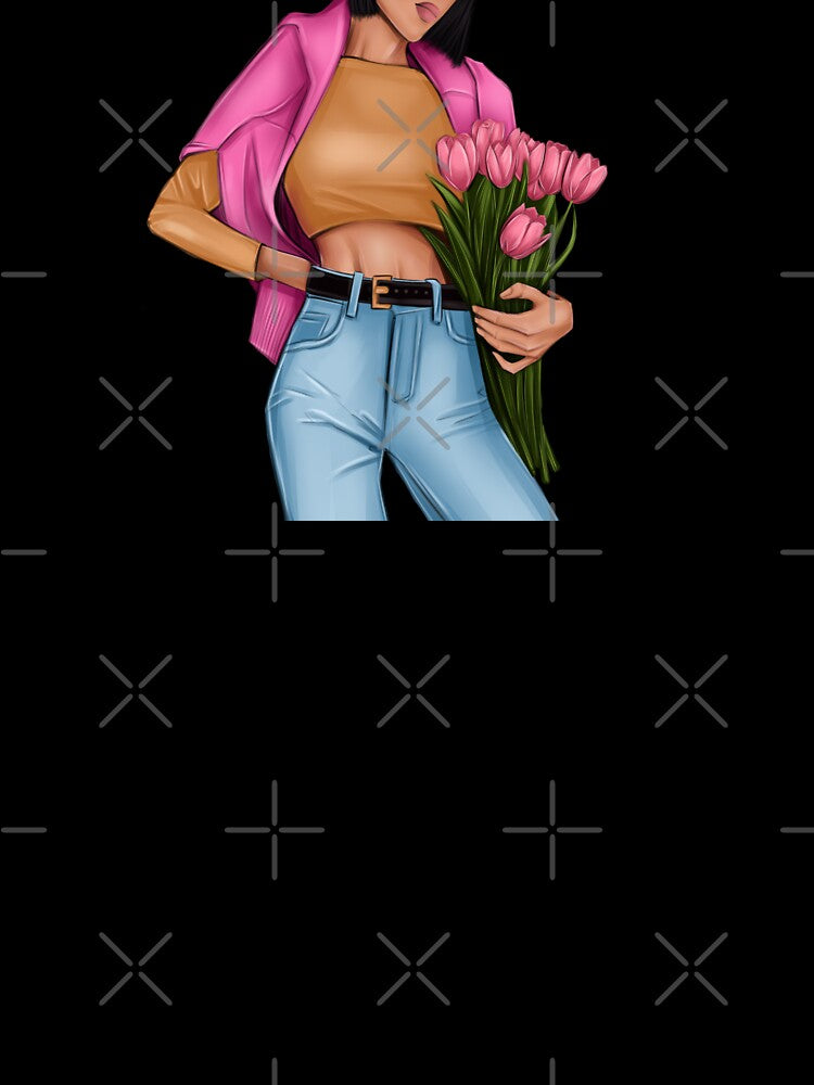 Girl with tulips by Kru-arty